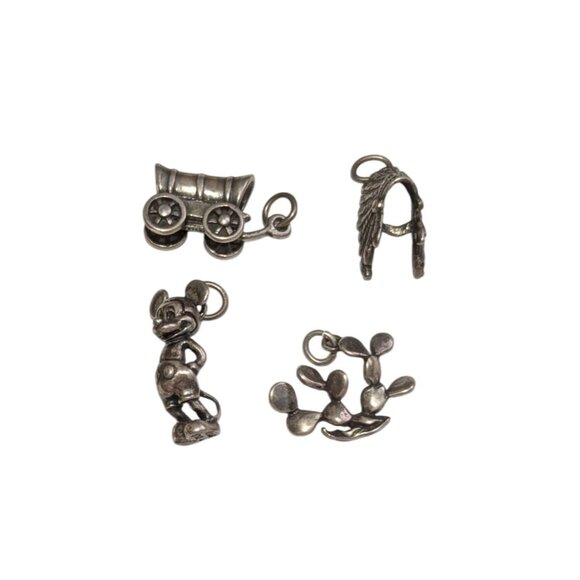 Disney Jewelry - Vintage Sterling Silver Disney Mickey Mouse and Western Charms sold separately